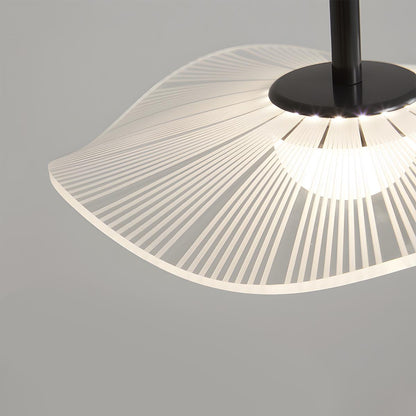 Modern Copper Lotus Leaf Bar LED Pendant Lights
