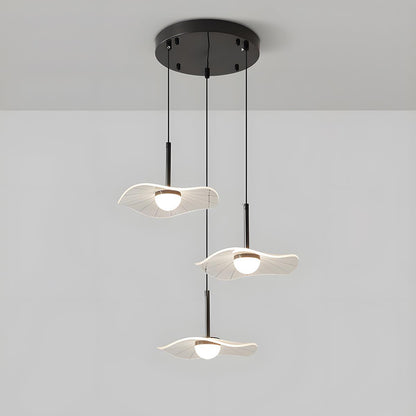 Modern Copper Lotus Leaf Bar LED Pendant Lights