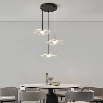 Modern Copper Lotus Leaf Bar LED Pendant Lights - Flare Shack