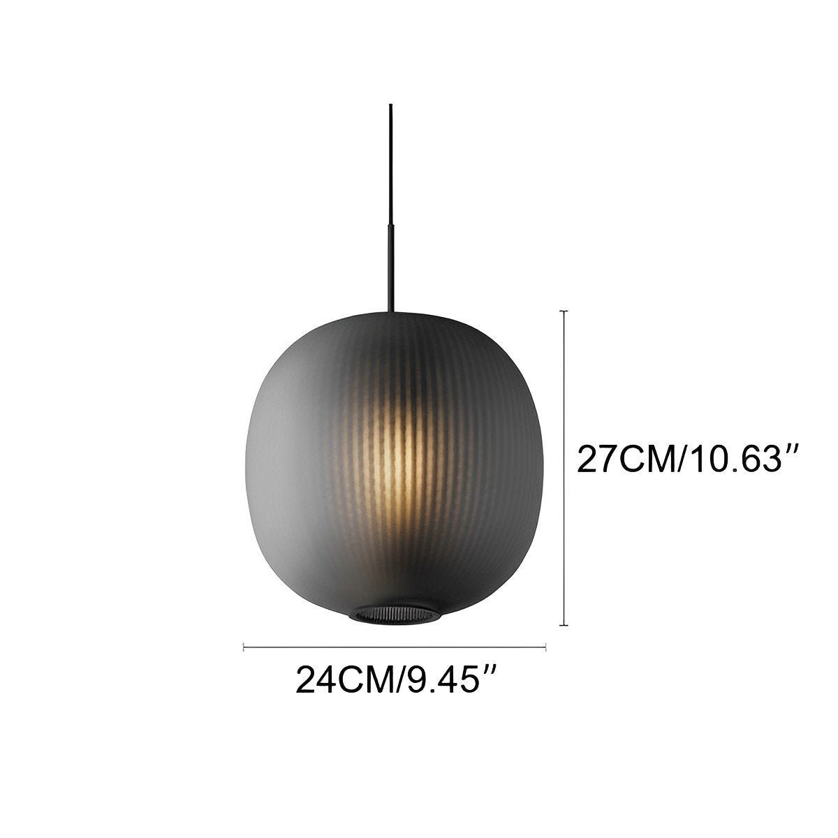Dimmable Modern Globe Glass Lantern LED Pendant Lights