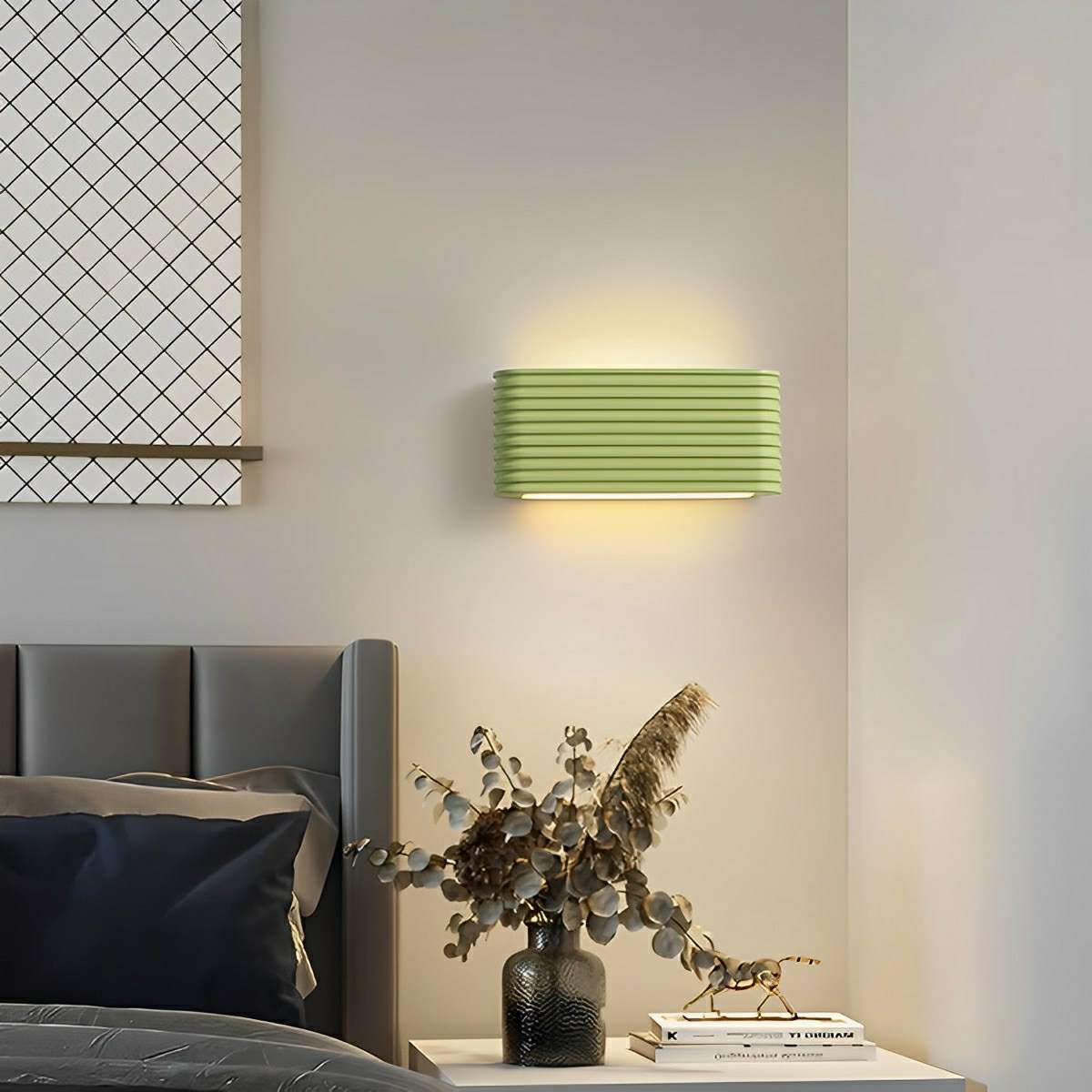 Modern Cream Style Solid Rectangular LED Indoor Wall Sconce - Flare Shack