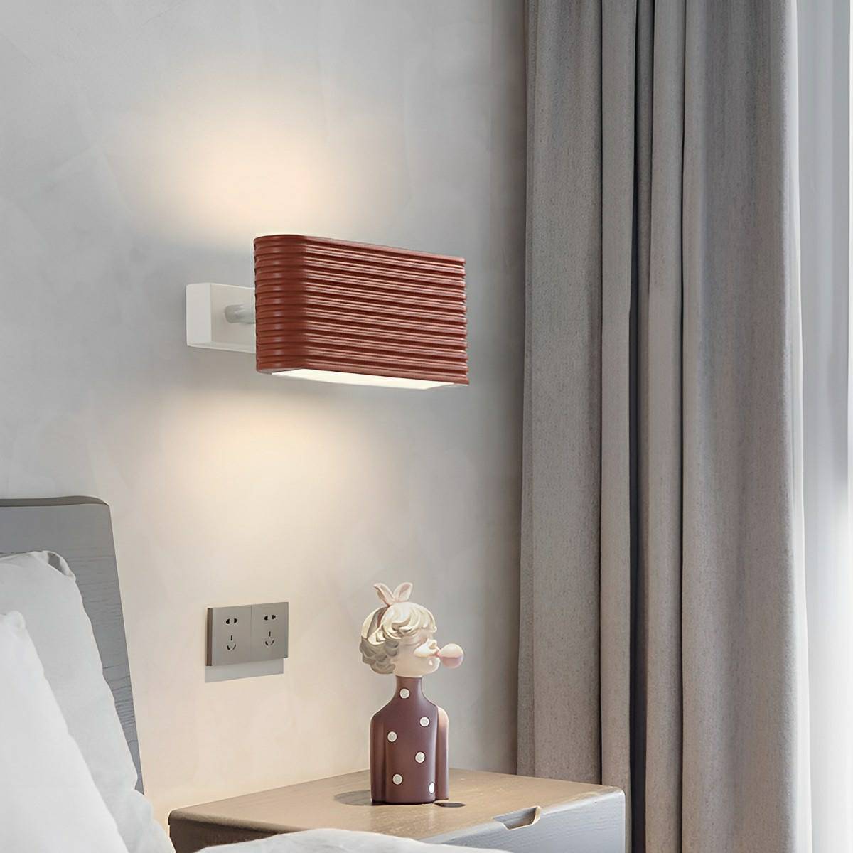 Modern Cream Style Solid Rectangular LED Indoor Wall Sconce - Flare Shack