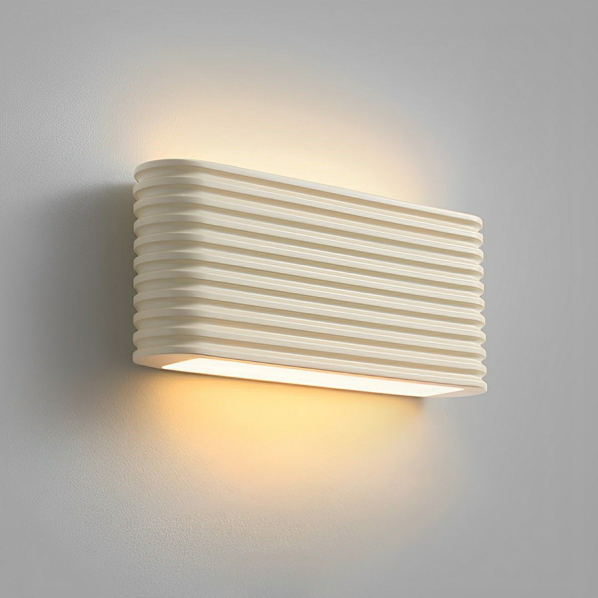 Modern Cream Style Solid Rectangular LED Indoor Wall Sconce - Flare Shack