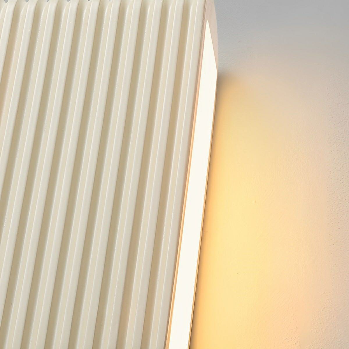 Modern Cream Style Solid Rectangular LED Indoor Wall Sconce