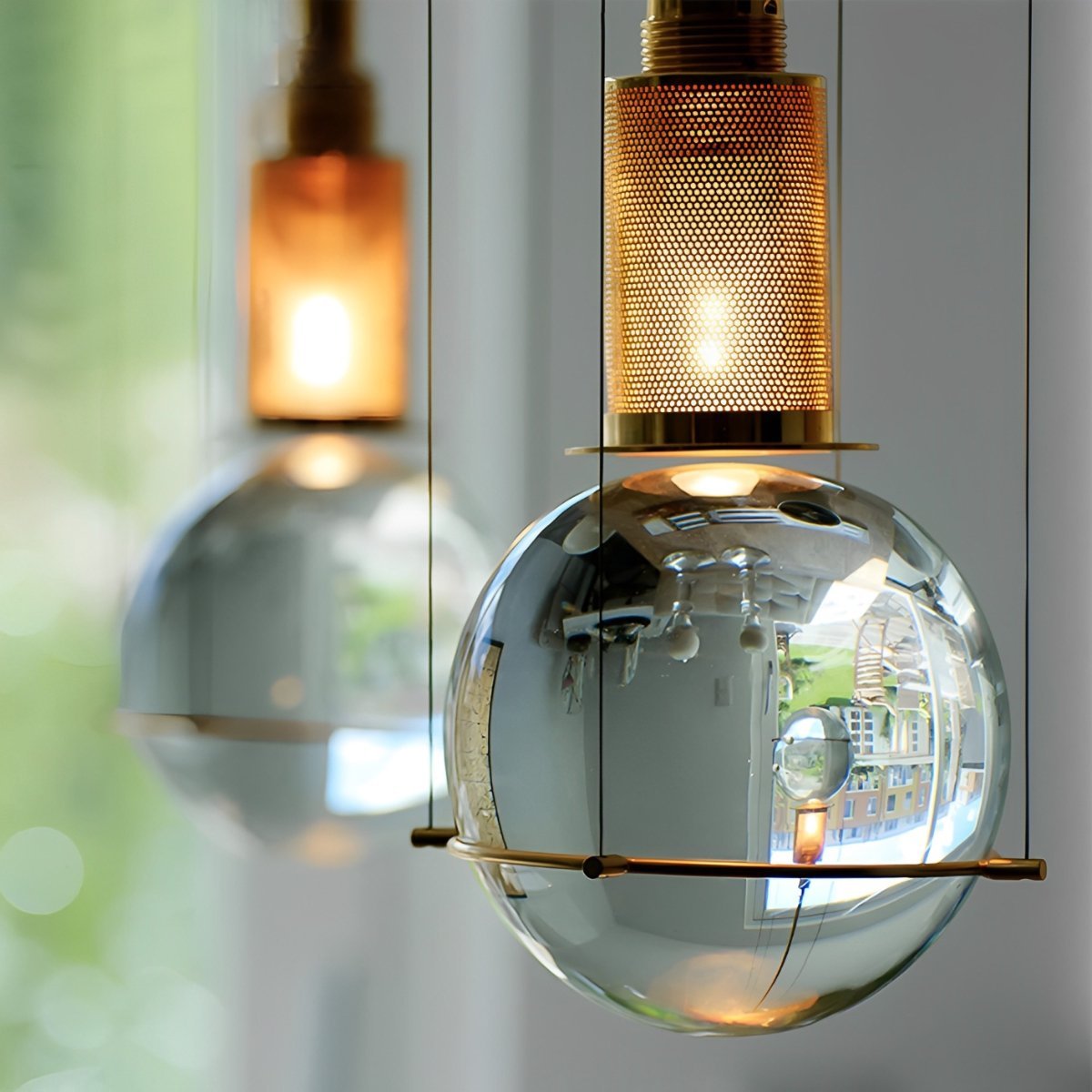 Modern Crystal Globe Ceiling Pendant Lights - Flare Shack