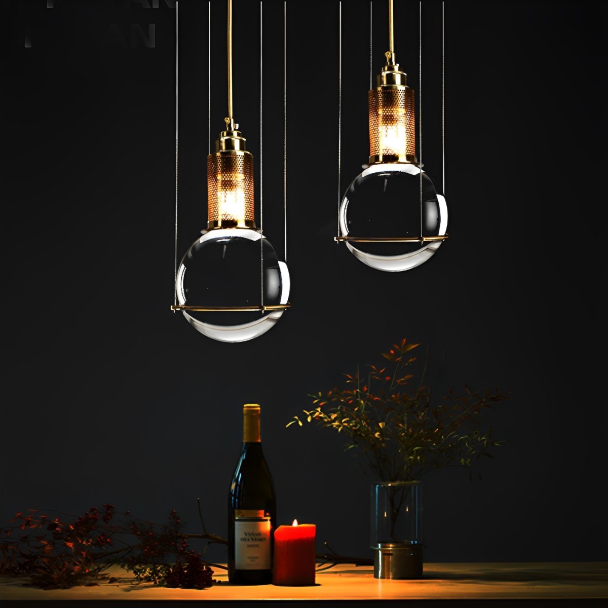 Modern Crystal Globe Ceiling Pendant Lights - Flare Shack