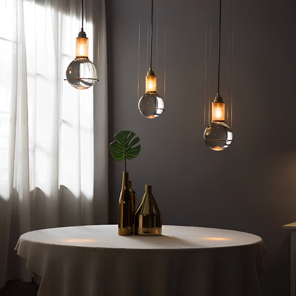 Modern Crystal Globe LED Ceiling Pendant Lights