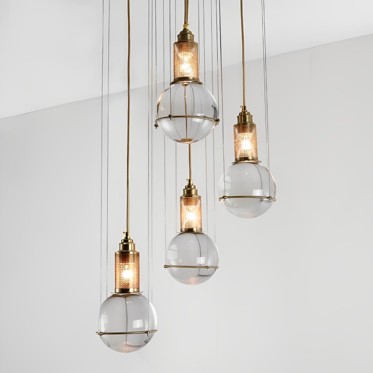 Modern Crystal Globe Ceiling Pendant Lights - Flare Shack