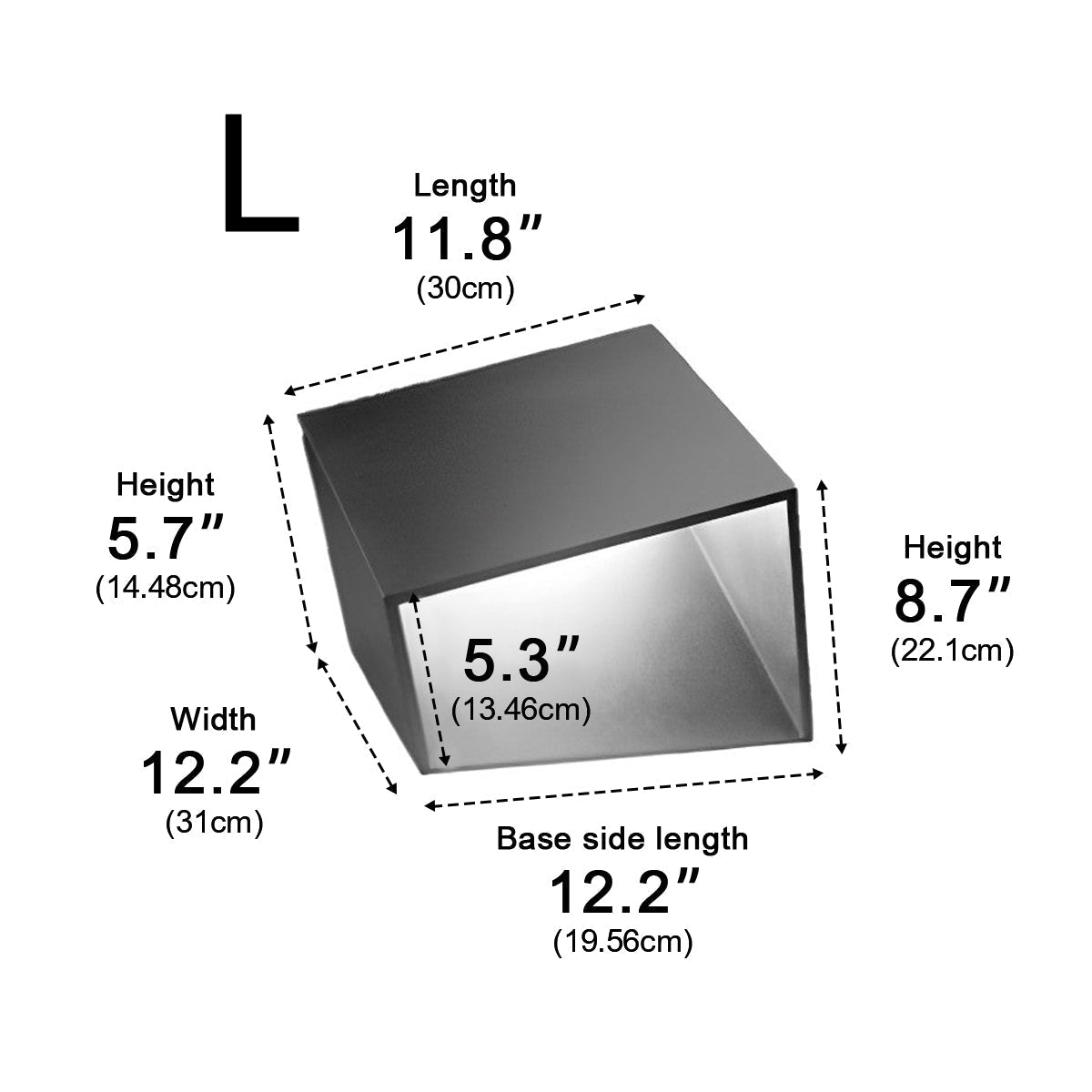 Modern Cube Garden LED Outdoor Post Light