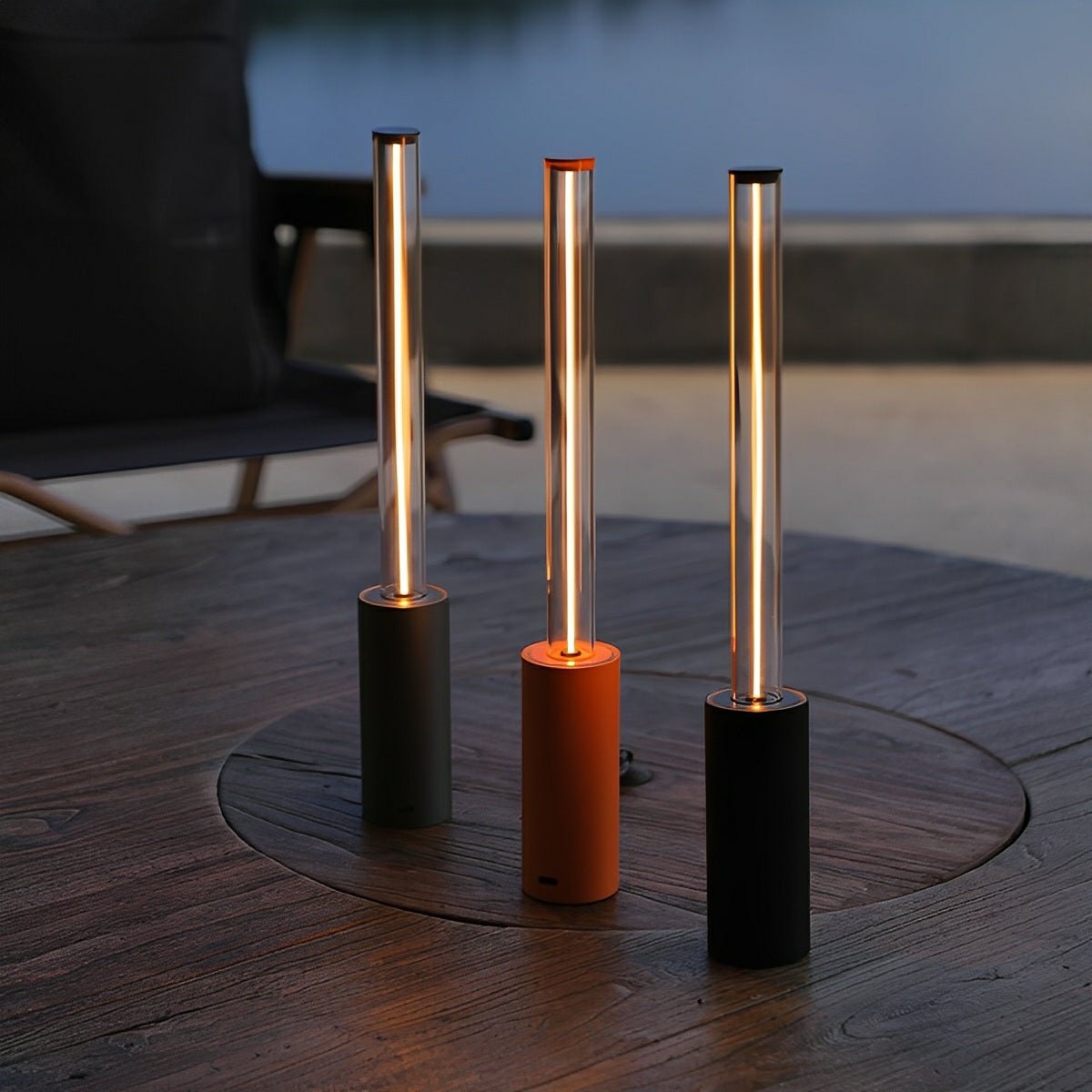 Modern Cylinder Dimmable LED Table Lamp Ambient Light - Flare Shack
