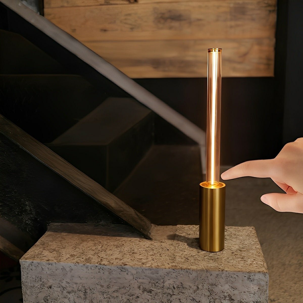 Modern Cylinder Dimmable LED Table Lamp Ambient Light - Flare Shack
