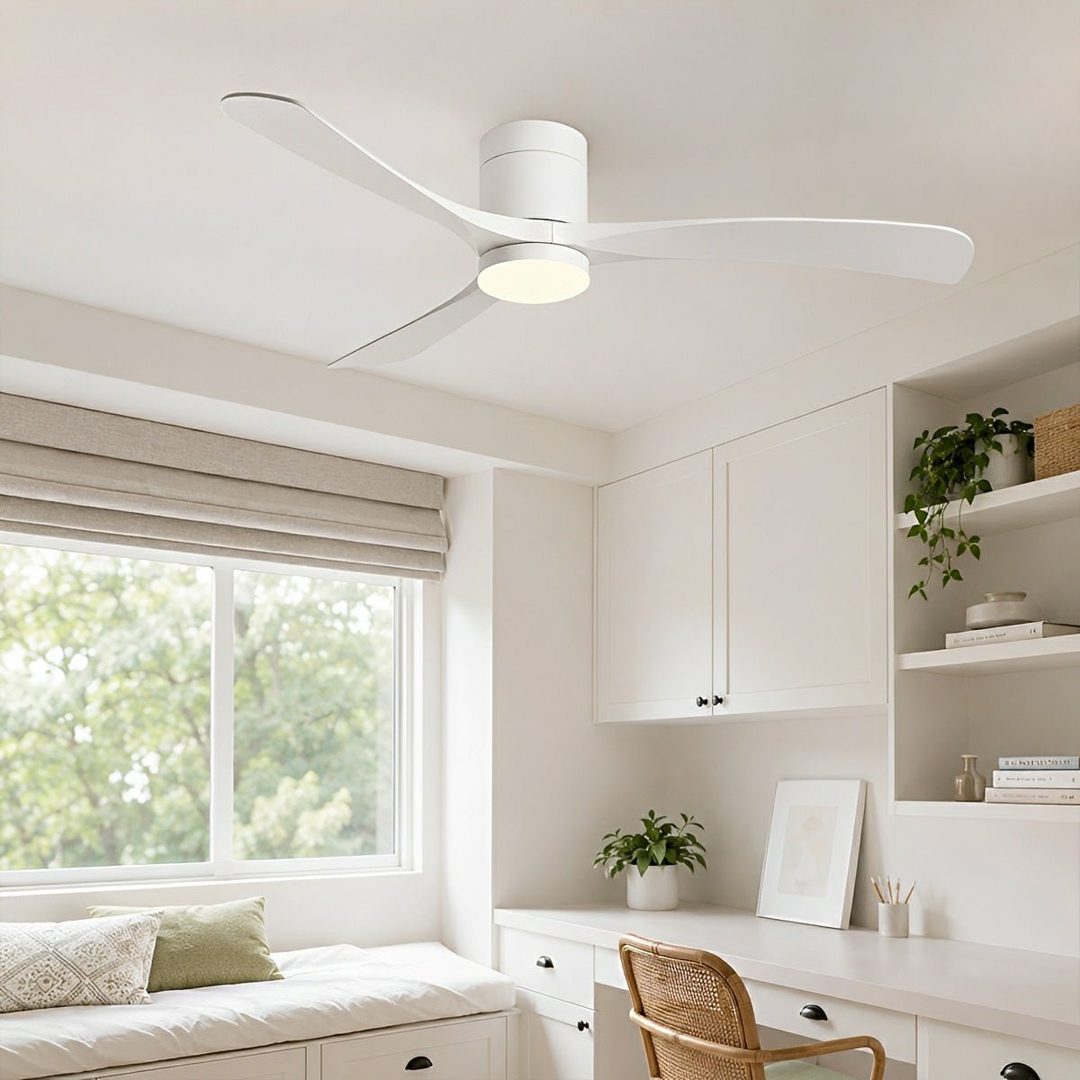 Modern Dimmable Ceiling Fan with Light - Flare Shack