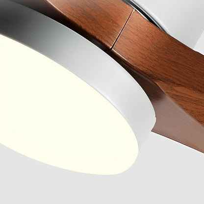 Modern Dimmable Ceiling Fan with Light
