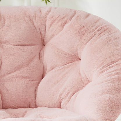 Modern Faux Fur Disc Chair – Bedroom, Living Room