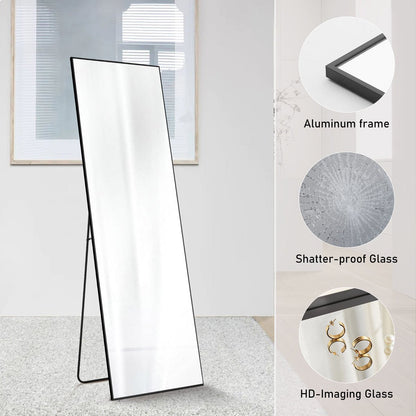 Modern Full Body Standing Floor Mirror Wall Mirror with Stand