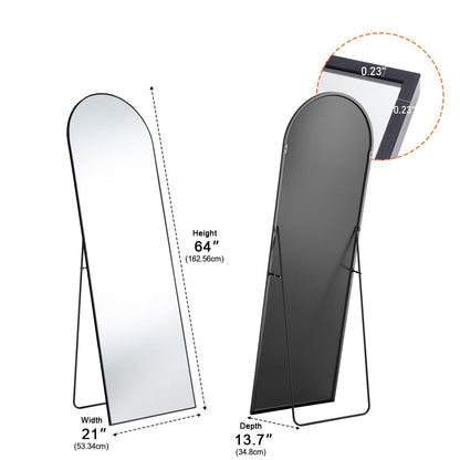 Modern Full Body Standing Floor Mirror Wall Mirror with Stand