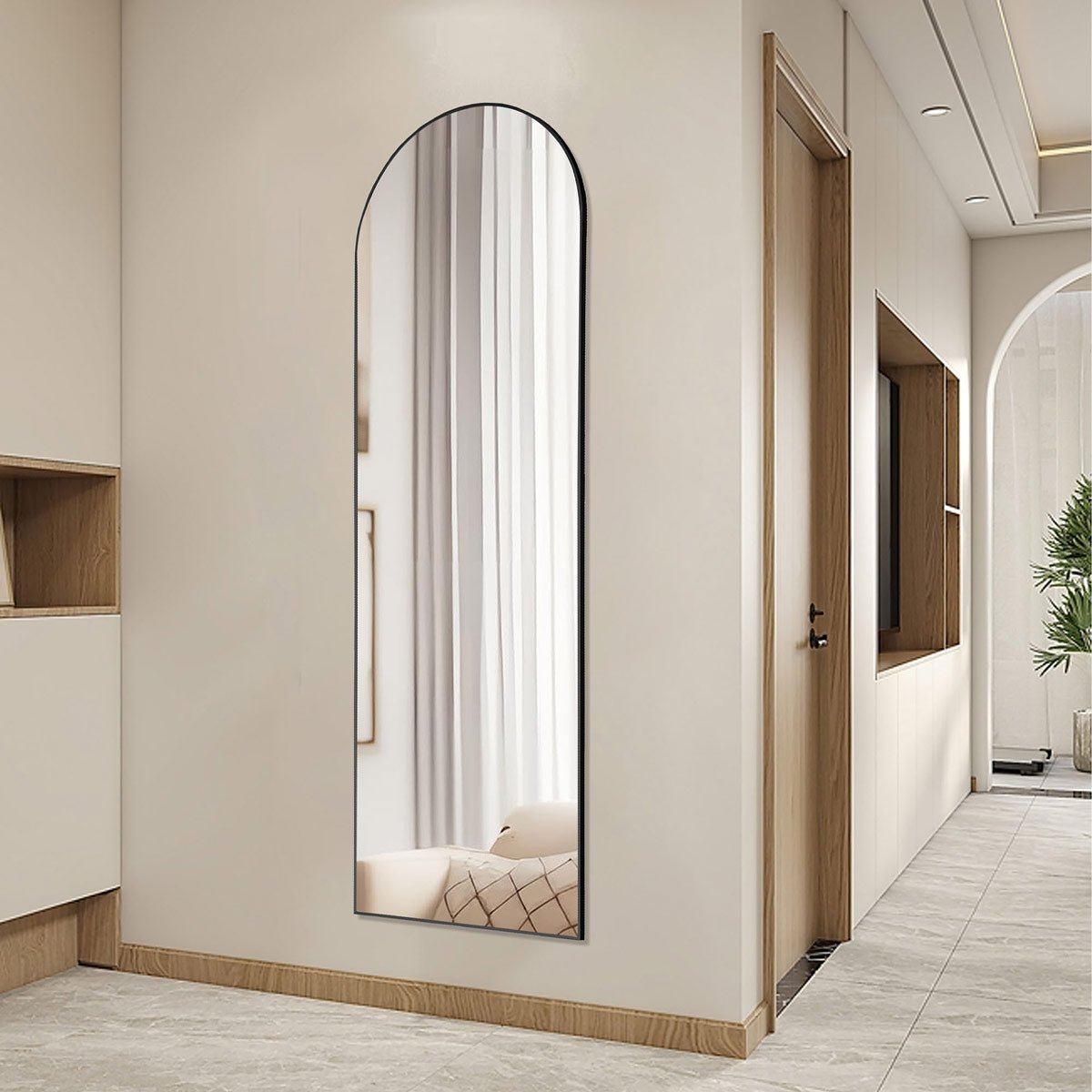 Modern Full Body Standing Floor Mirror Wall Mirror with Stand - Flare Shack