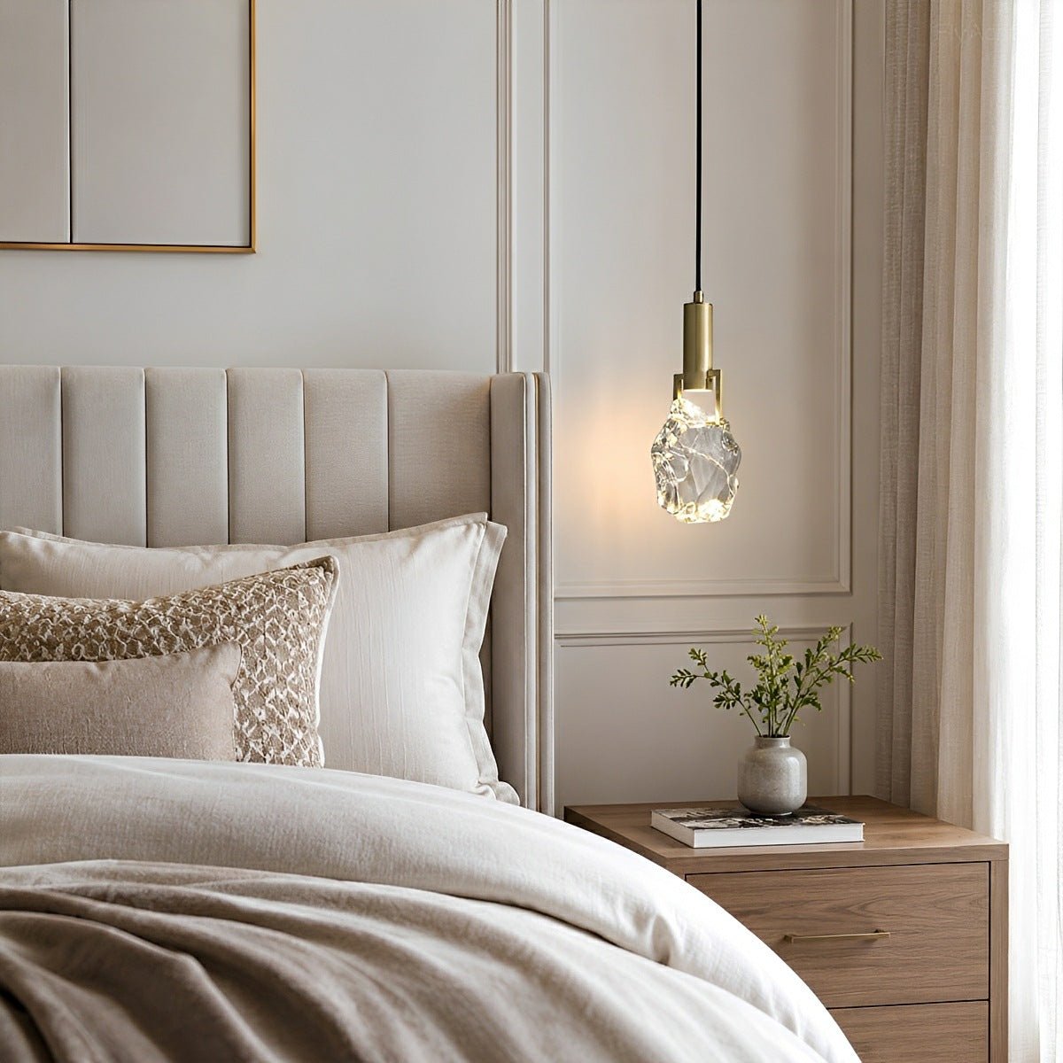Modern Geometric Crystal Pendant Light - Flare Shack