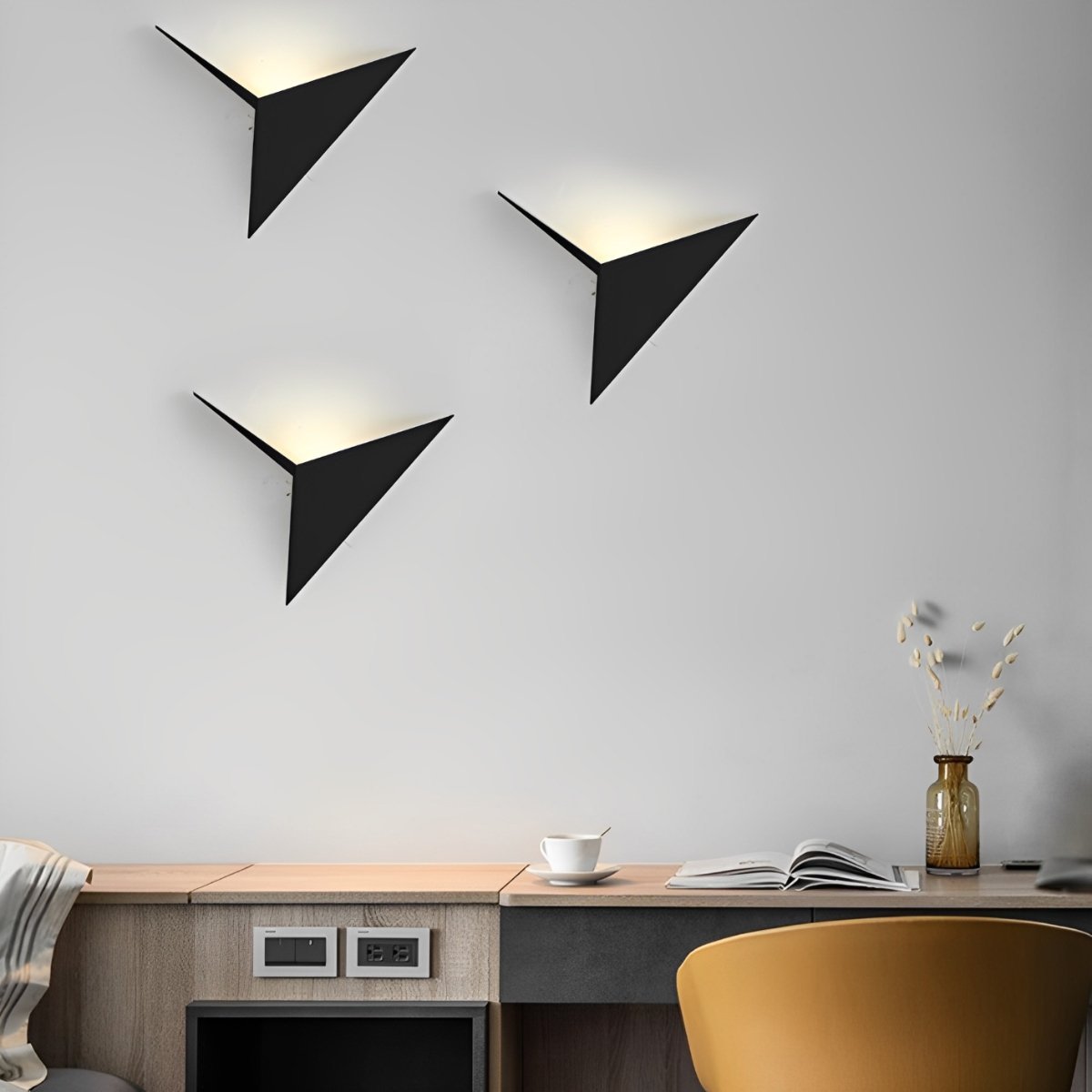 Modern Geometric Indoor Minimalist LED Wall Sconces Lights - Flare Shack