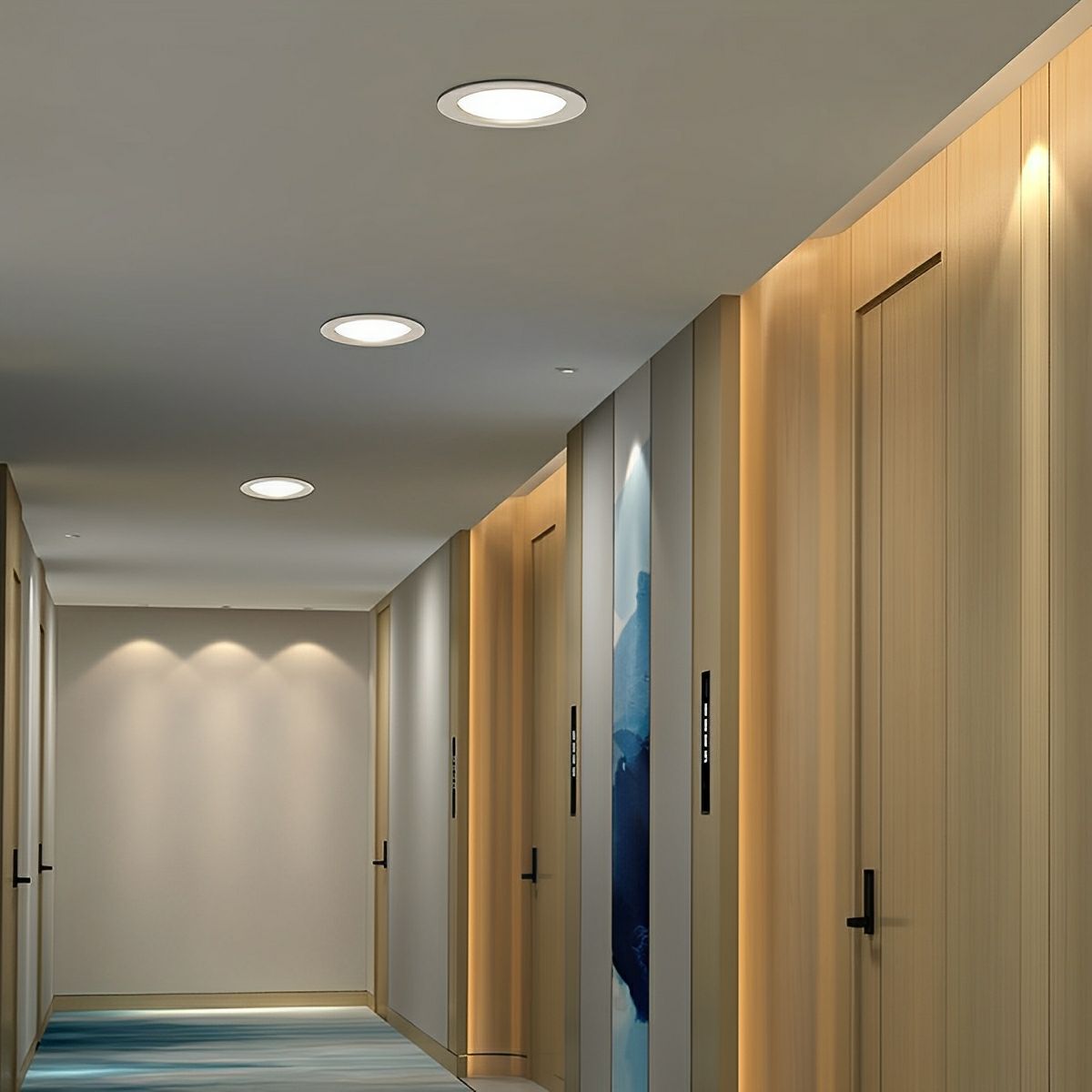 Modern Human Body Sensor Mainless Lighting LED Recessed Ceiling Light - Flare Shack
