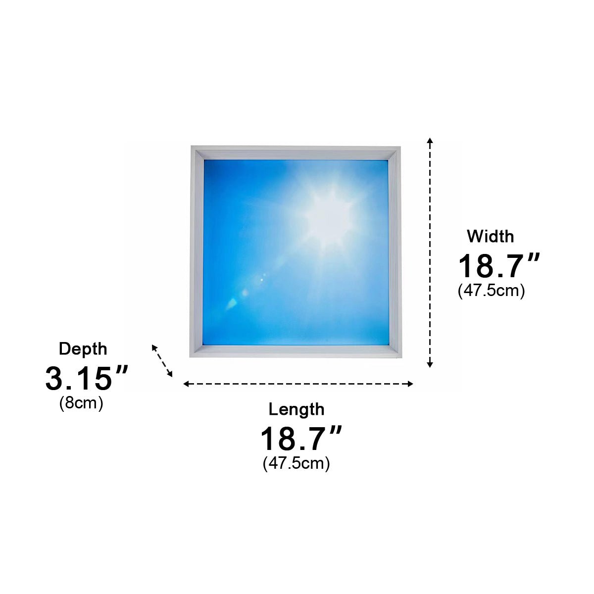 Modern Imitation Sky Recessed LED Light Dimmable Ceiling Light