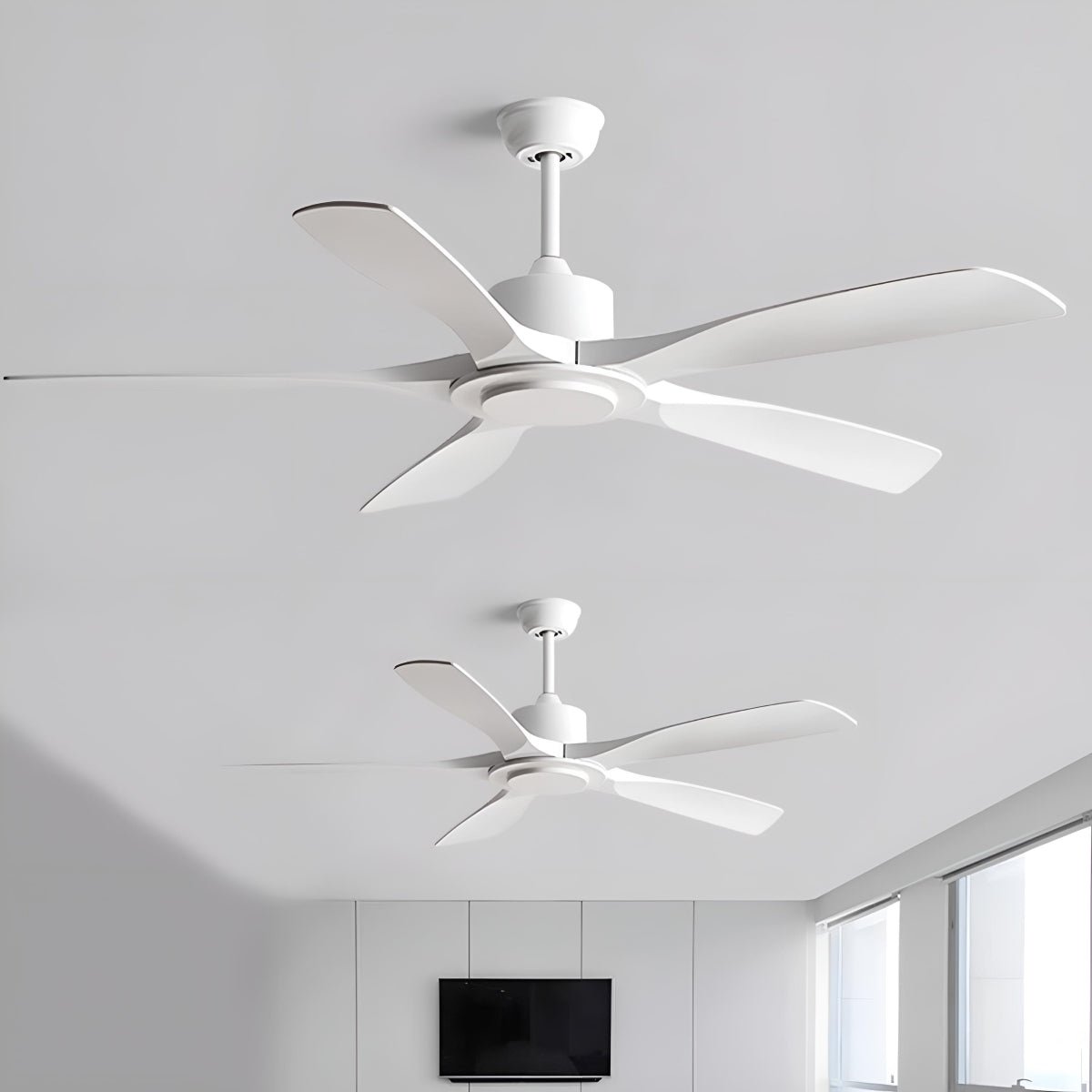 Modern Industrial 6 - speed Reverse Frequency Ceiling Fan - Flare Shack