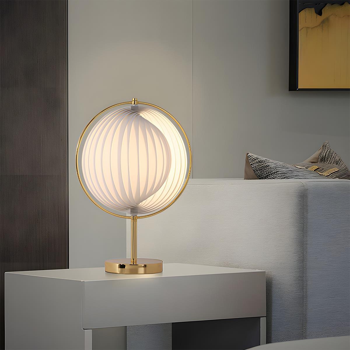 Modern Ins Pleated Blinds Globe LED Floor Lamp - Flare Shack