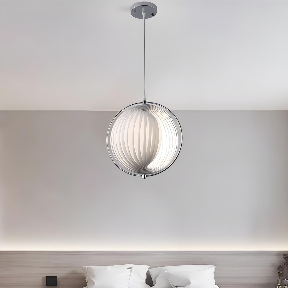 Modern Ins Pleated Blinds Globe LED Pendant Lights