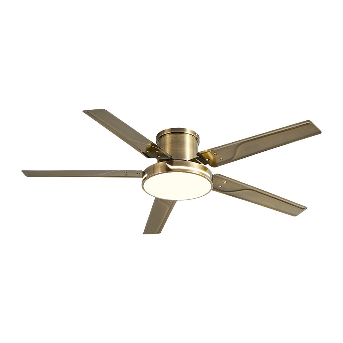 Modern Iron Five-leaf 6-speed Reverse DC Motor Fan Dimming Ceiling Fan Light