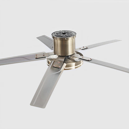 Modern Iron Five-leaf 6-speed Reverse DC Motor Fan Dimming Ceiling Fan Light
