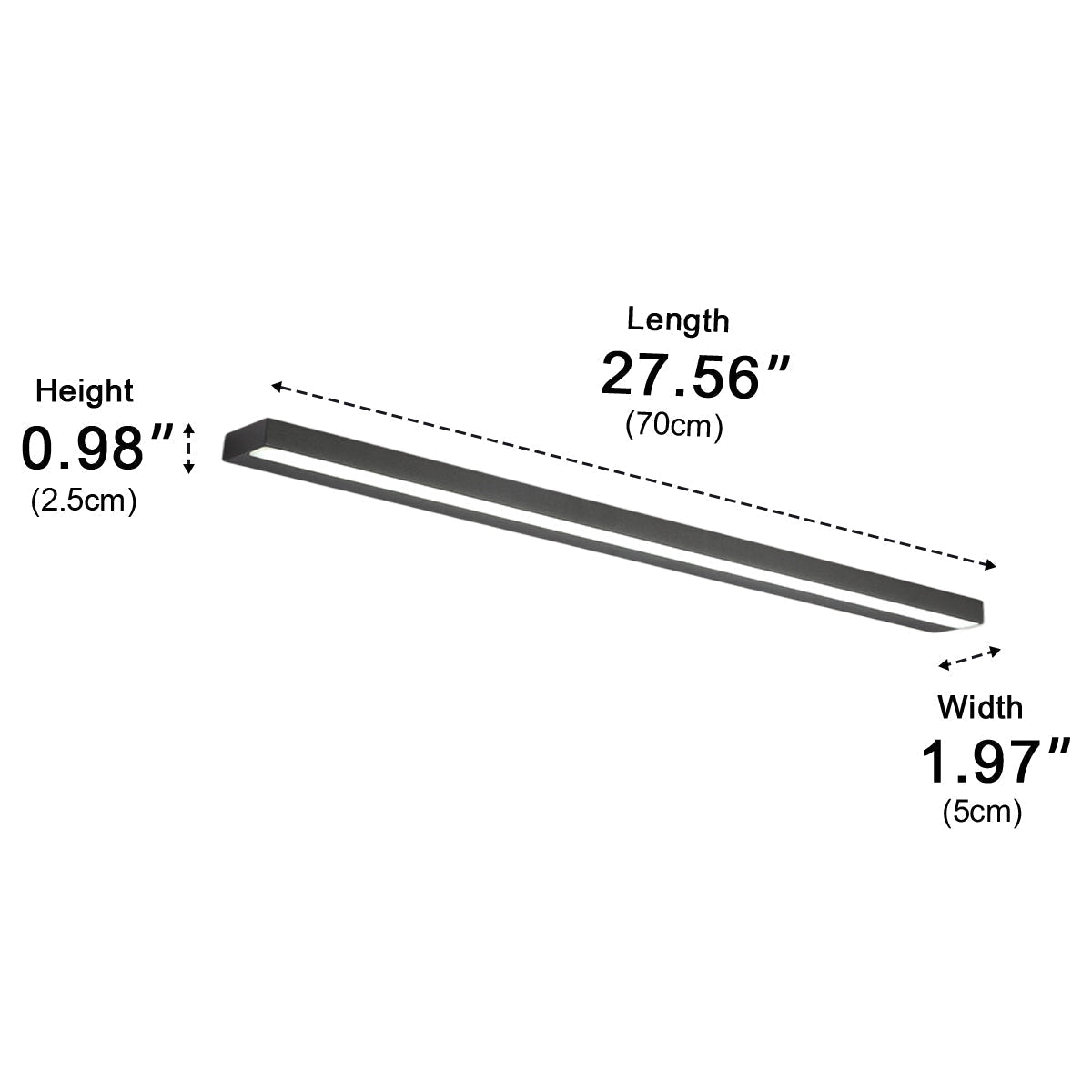 Modern LED Vanity Light Bar Minimalist Bathroom Mirror Wall Sconce