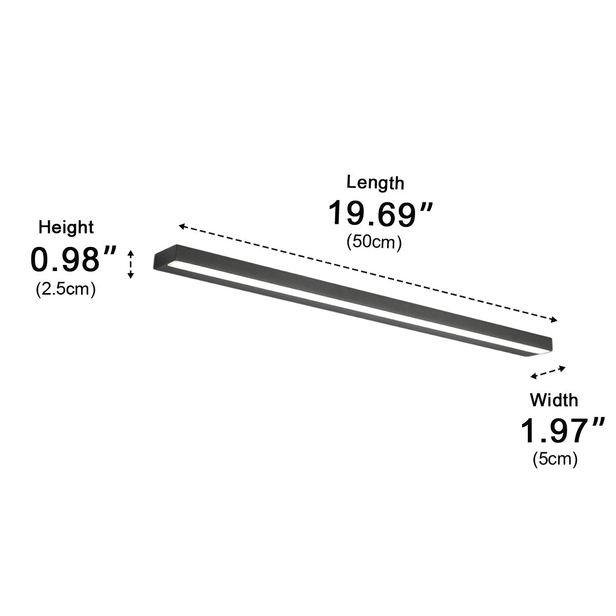 Modern LED Vanity Light Bar Minimalist Bathroom Mirror Wall Sconce