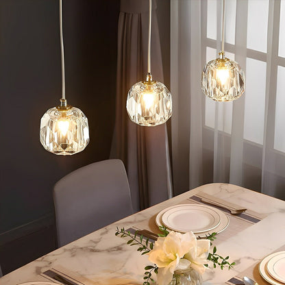 Modern Luxury Brass Crystal Pendant Lights - Flare Shack