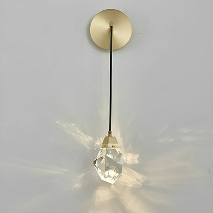 Modern Luxury Faceted Crystal Wall Sconce