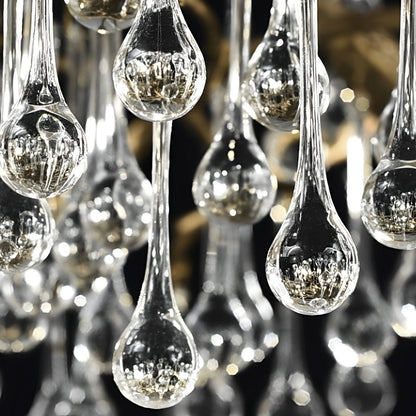 Modern Luxury Gold Tree Branch Teardrop Dimmable Chandelier Lights