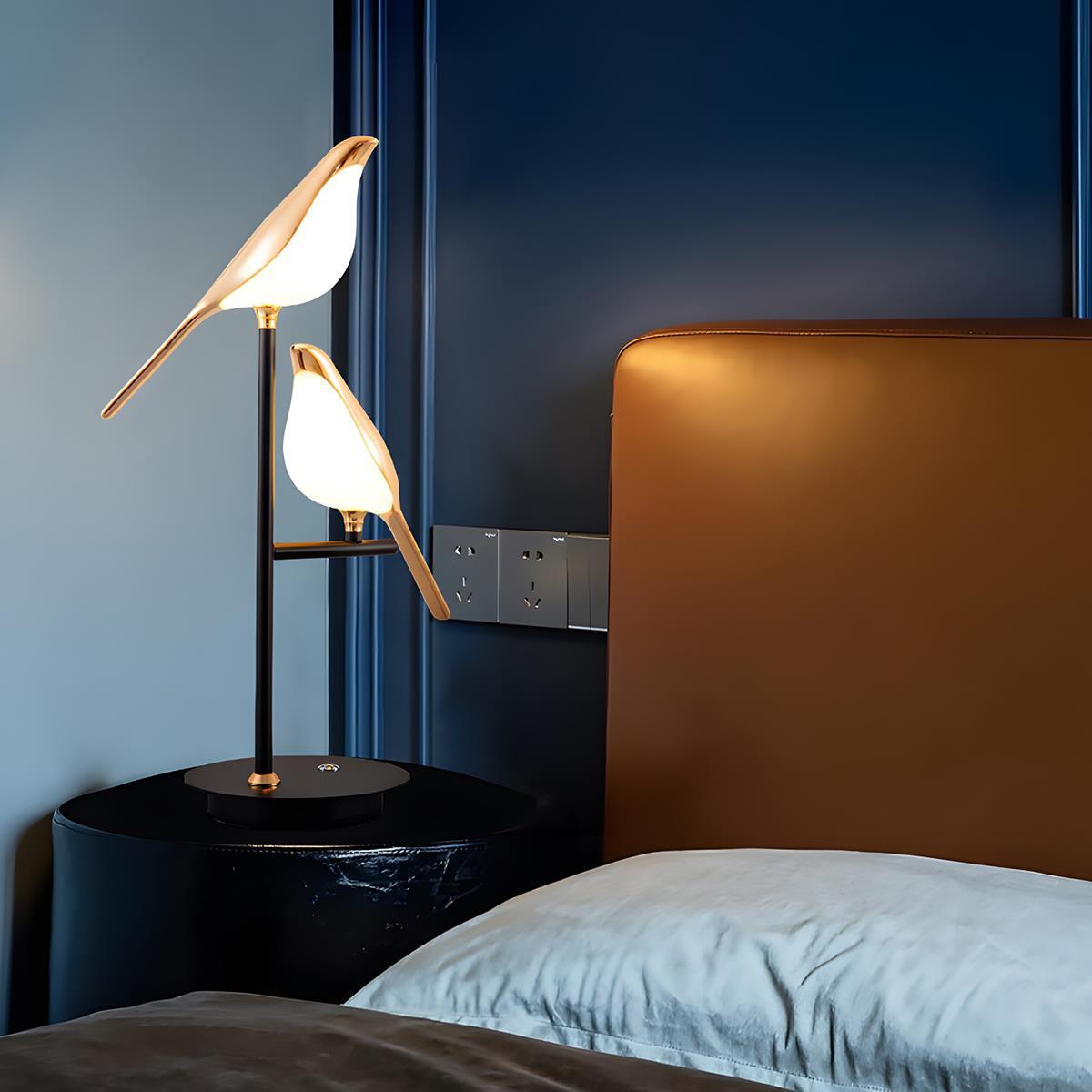 Modern Luxury Magpie Bird LED Indoor Desk Lamp - Flare Shack