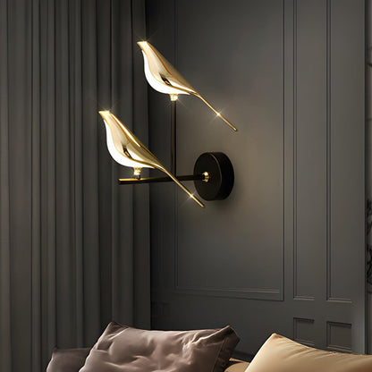 Modern Luxury Magpie Bird LED Indoor Wall Sconces