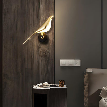 Modern Luxury Magpie Bird LED Indoor Wall Sconces