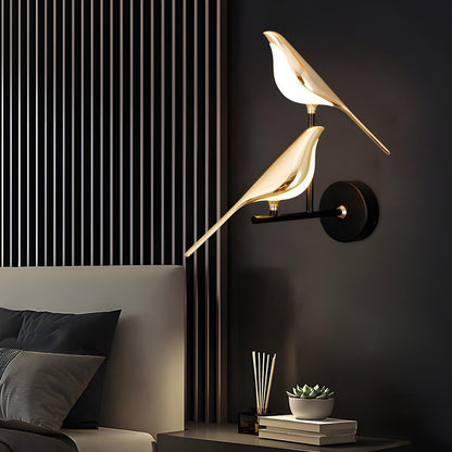 Modern Luxury Magpie Bird LED Indoor Wall Sconces