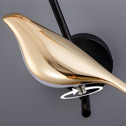 Modern Luxury Magpie Bird LED Indoor Wall Sconces