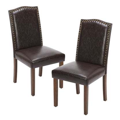 Modern Luxury Soft Fabric Rivet Armless Dining Chairs