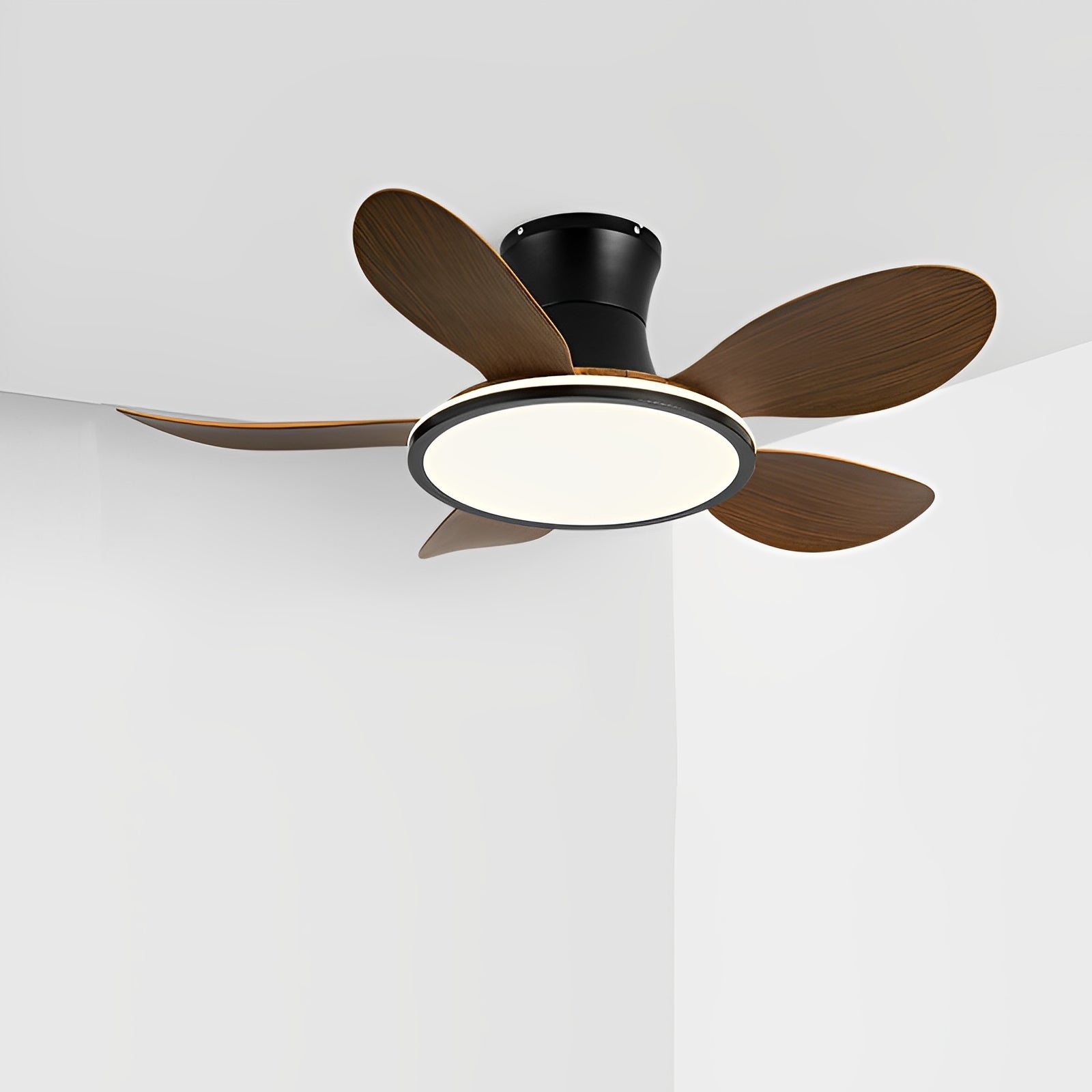 Modern Minimalist 15.7'' Lampshade 6 - Speed Reverse Ceiling Fan Light - Flare Shack