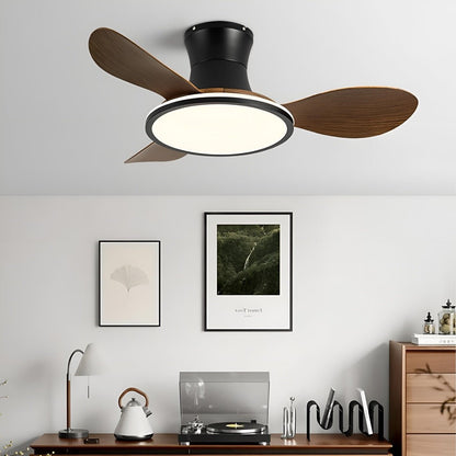Modern Minimalist 15.7'' Lampshade 6 - Speed Reverse Ceiling Fan Light - Flare Shack