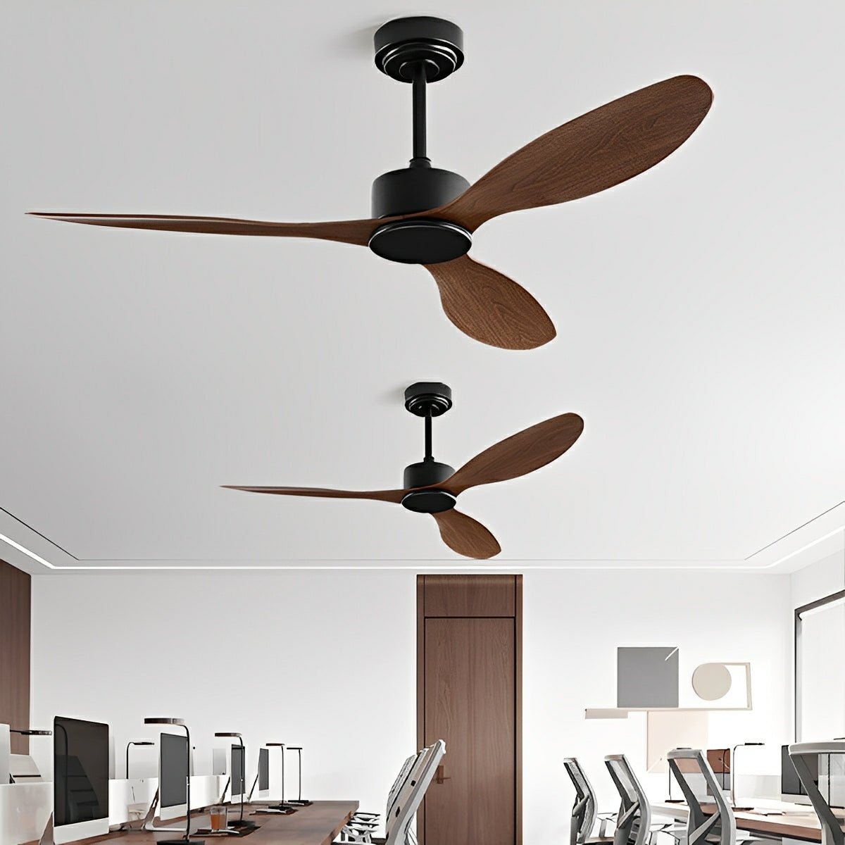 Modern Minimalist 3 - Blades DC Motor Reverse Ceiling Fan - Flare Shack