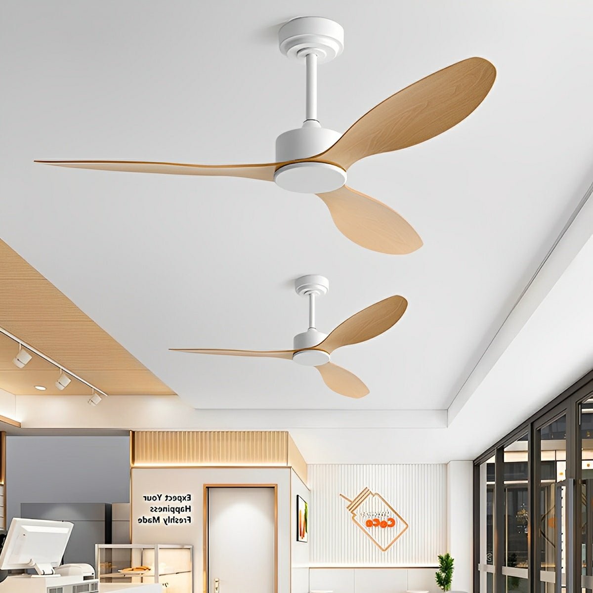 Modern Minimalist 3 - Blades DC Motor Reverse Ceiling Fan - Flare Shack