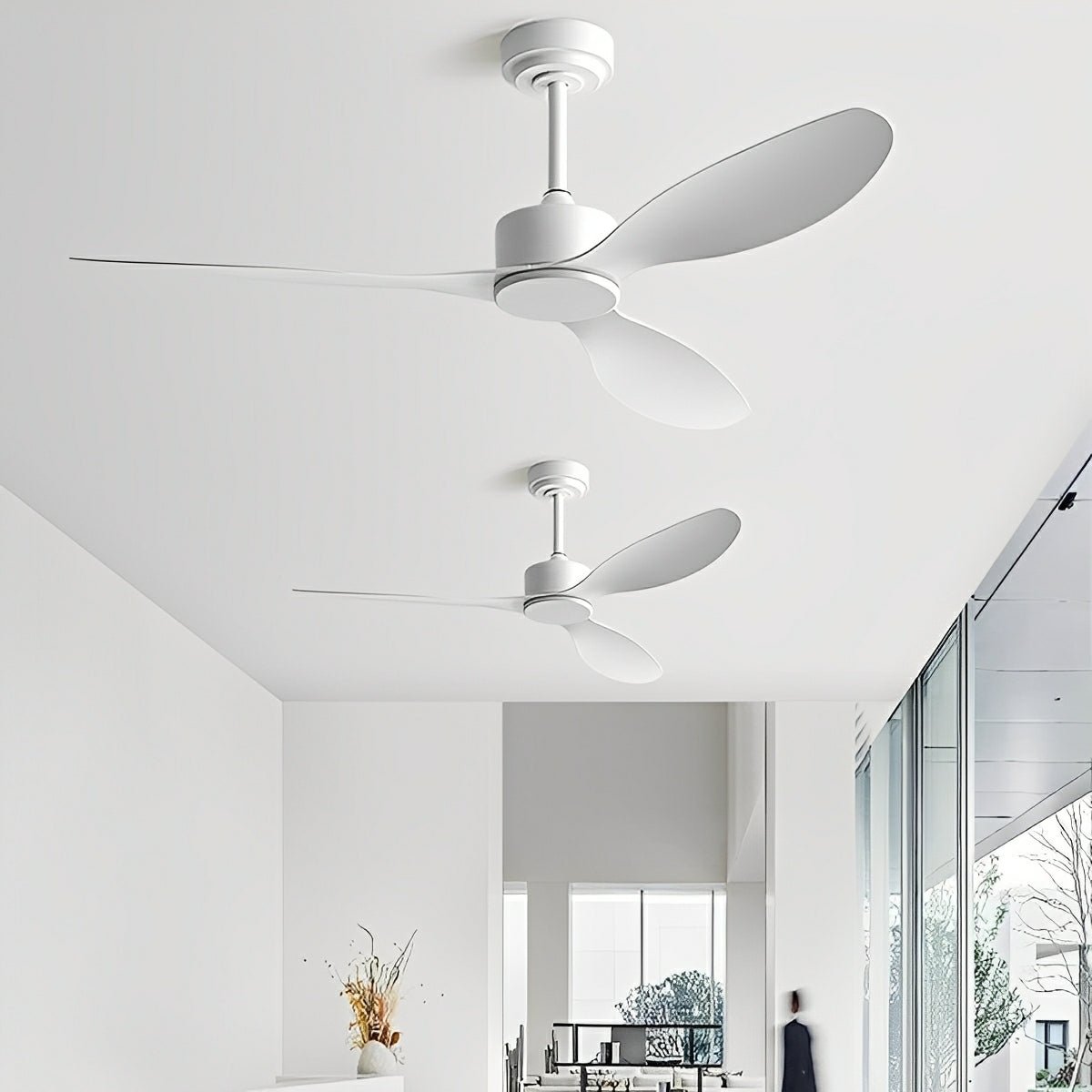 Modern Minimalist 3 - Blades DC Motor Reverse Ceiling Fan - Flare Shack