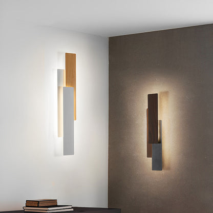 Modern Minimalist 3-Tiered Rectangular LED Indoor Wall Sconces