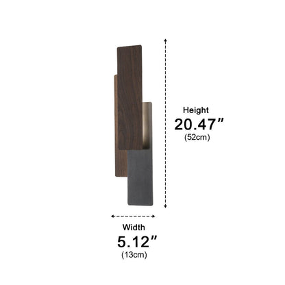 Modern Minimalist 3-Tiered Rectangular LED Indoor Wall Sconces