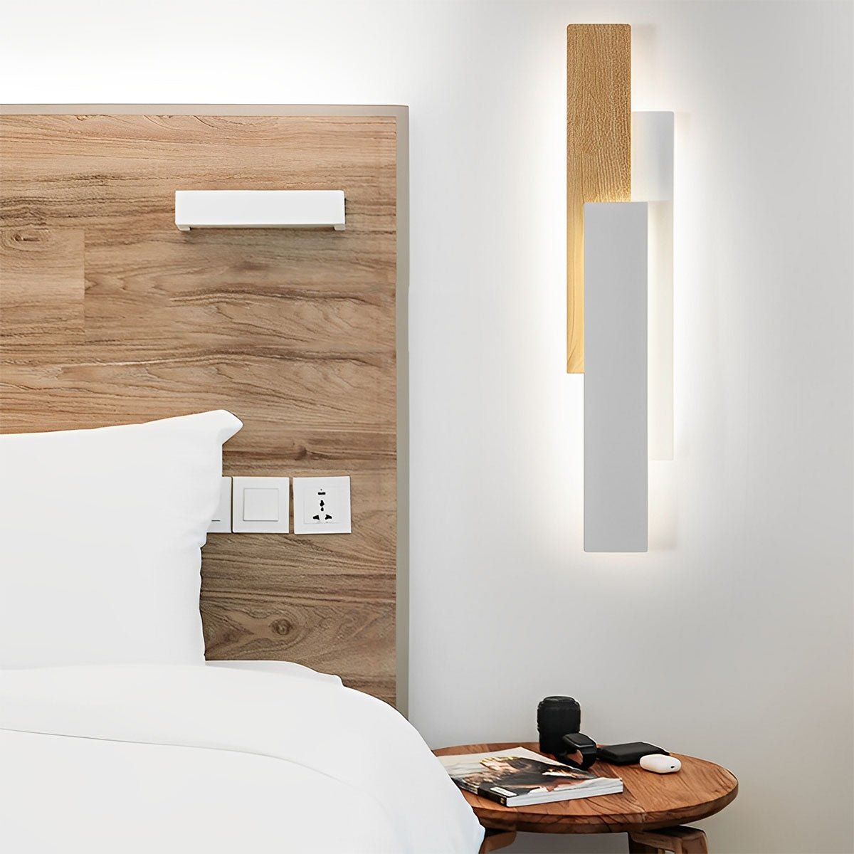 Modern Minimalist 3 - Tiered Rectangular LED Indoor Wall Sconces - Flare Shack