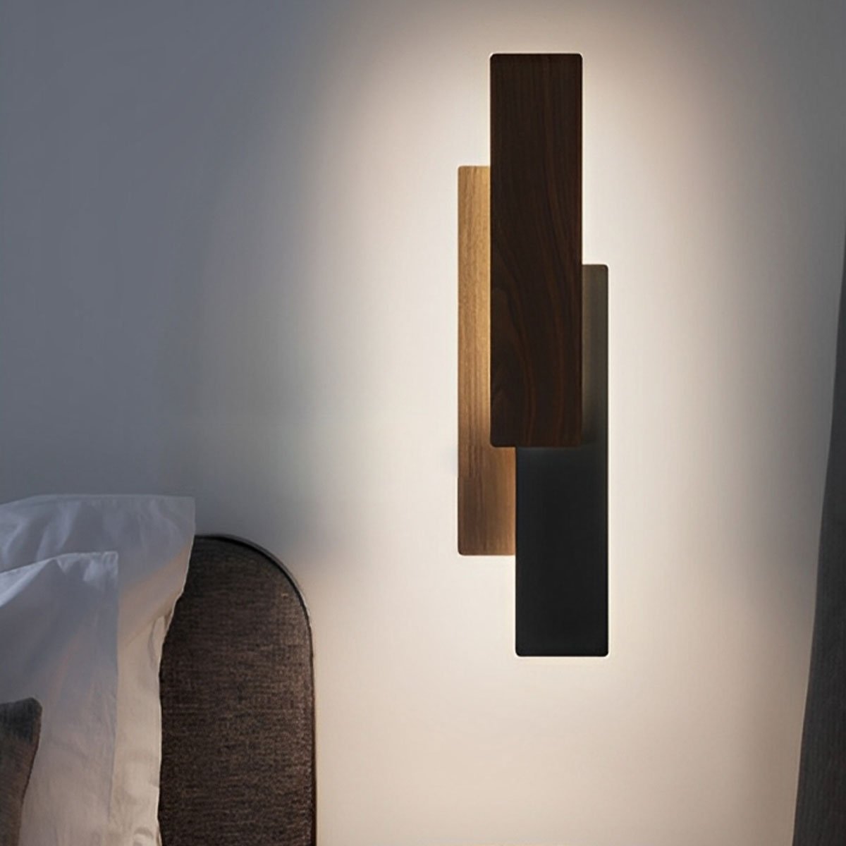 Modern Minimalist 3 - Tiered Rectangular LED Indoor Wall Sconces - Flare Shack